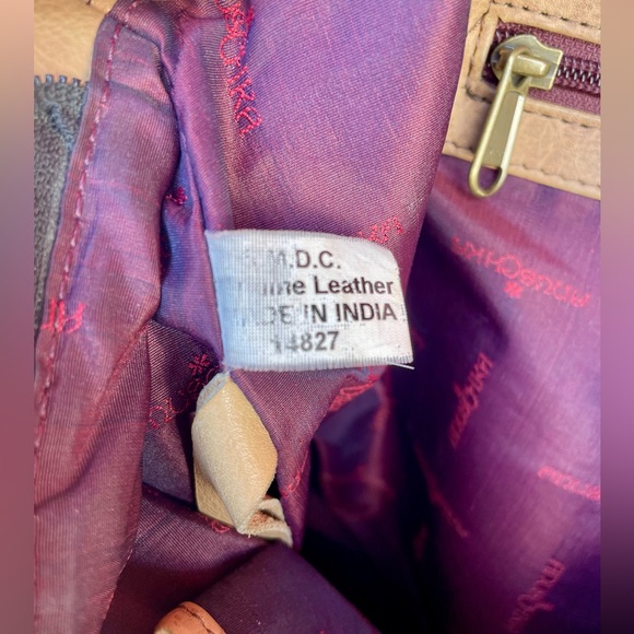 Vintage Anuschka hand painted leather shoulder bag - Picture 9 of 16